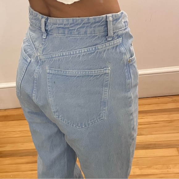ZARA HIGH RISE BLUE JEANS SIZE 6 - Picture 6 of 6